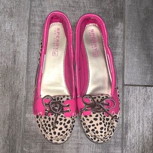 Pink Leopard Print Sperry’s